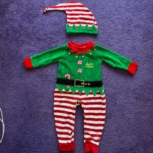 Santa's Helper Elf baby dress up outfit - Size 18 months